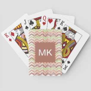 Jeu De Cartes Zigzag de Chevron de griffonnage d'épice