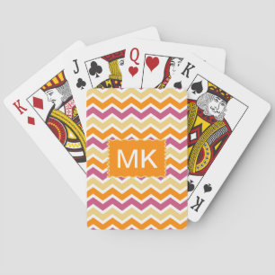 Jeu De Cartes Zigzag tribal vibrant