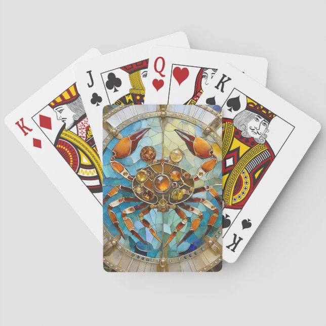 Jeu De Cartes Zodiaque - Cancer Le Crabe (dos)