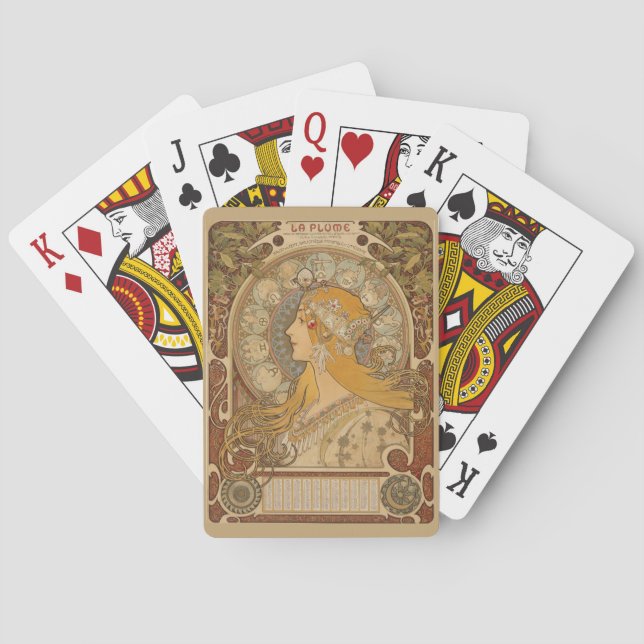 Jeu De Cartes Zodiaque par Alphonse Mucha (dos)