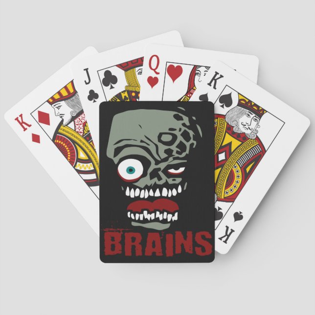 Jeu De Cartes Zombie du cerveau (dos)