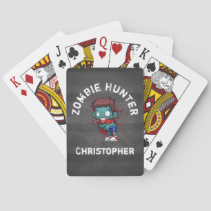 Jeu De Cartes Zombie Hunter with Blood Splatter Creepy