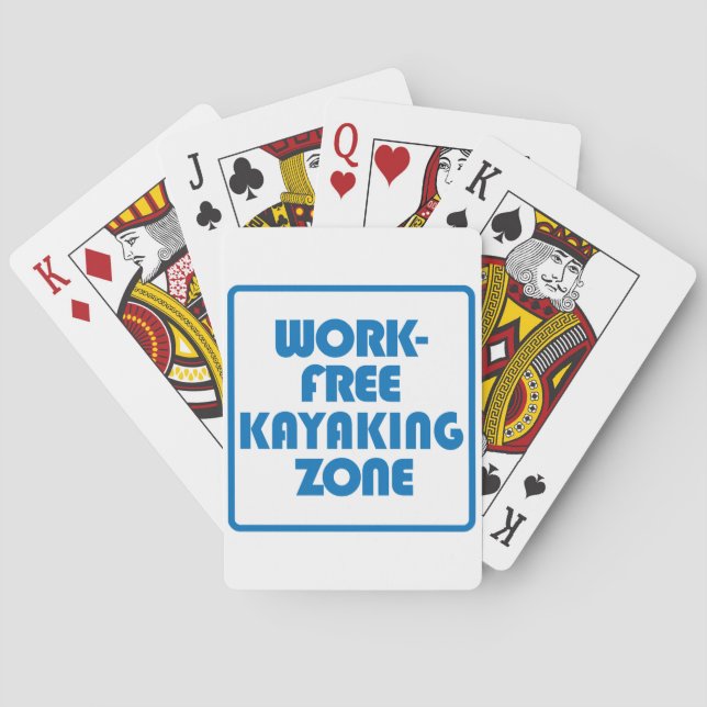 Jeu De Cartes Zone de Kayak sans travail (dos)