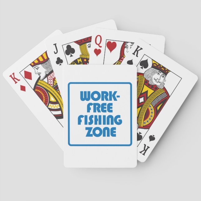 Jeu De Cartes Zone de pêche sans travail (dos)
