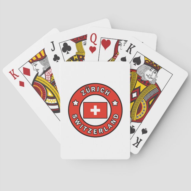 Jeu De Cartes Zürich Suisse (dos)