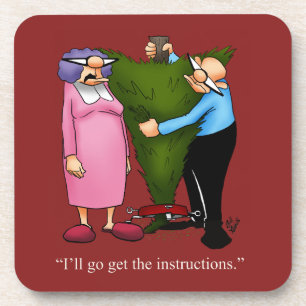 Jeu de Dessous de verre d'Humour de Noël amusant