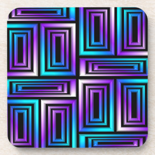 jeu de dessous de verre géométriques rectangles