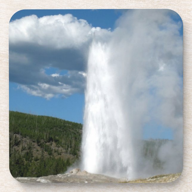 Jeu de Dessous de verre Geyser de la vieille foi (Devant)