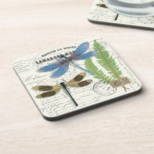 Jeu de Dessous de verre vintage Dragonly & Documen