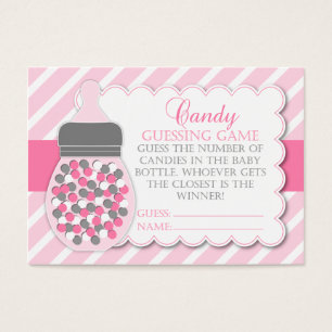 Jeu de devinettes de baby shower de bouteille de