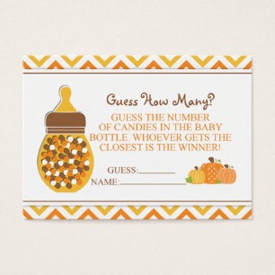 Jeu de devinettes de baby shower de bouteille de