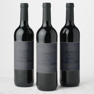 Jeu de Étiquettes de vin de nom Gold personnalisé