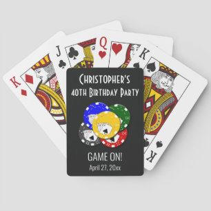 Jeu de fête d'anniversaire Casino Jeu de Poker de 