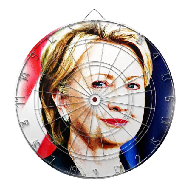Jeu De Fléchettes 1ère femme présidente Hillary Clinton 2016_ (Devant)