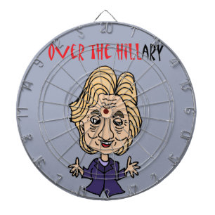 Jeu De Fléchettes Anti art politique drôle de Hillary Clinton