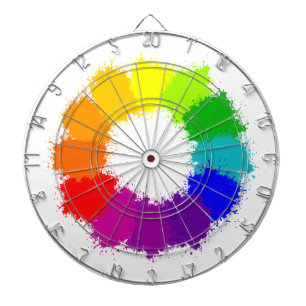 Jeu De Fléchettes Artiste de roue de couleur et professeur d'art