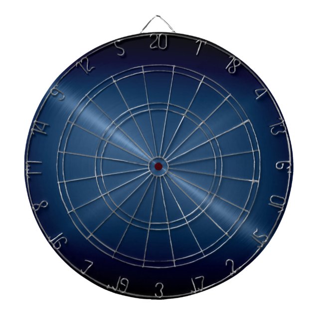 Jeu De Fléchettes Aspect métallique en acier inoxydable bleu foncé (Devant)