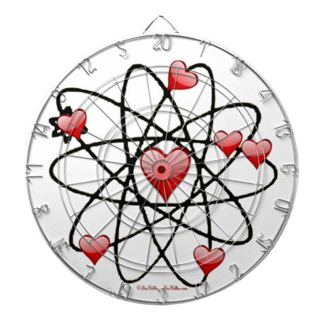 Jeu De Fléchettes Atomic Saint-Valentin Cœurs Rouges (Devant)