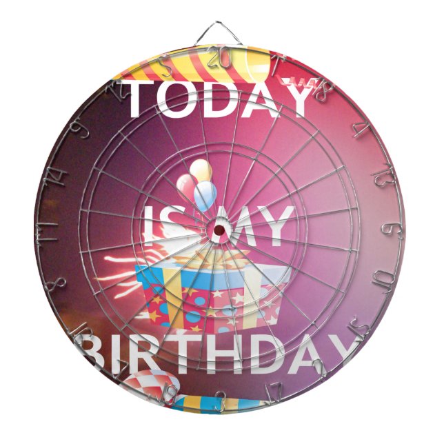 Jeu De Fléchettes Aujourd'hui est mon art d'anniversaire (Devant)