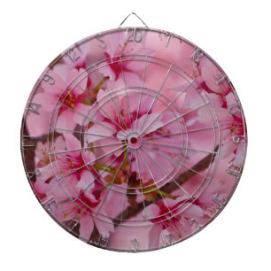 Jeu De Fléchettes Baigné dans les fleurs de cerisier japonaises rose