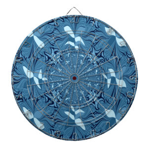Jeu De Fléchettes Belle Belle Iridescente bleu. motif sans couture
