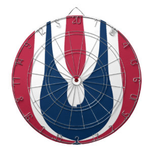 Jeu De Fléchettes Belle couleur rouge, blanc, bleu texture Abstraite