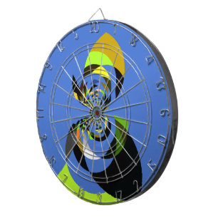 Jeu De Fléchettes Belle silhouette féminine colorée illustrations