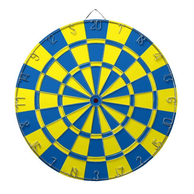 Jeu De Fléchettes Bleu Et Jaune (Devant)