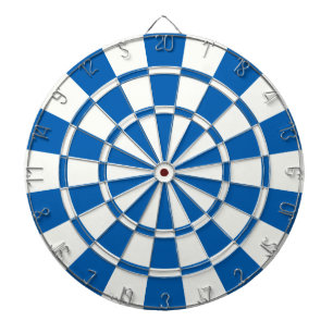 Jeu De Fléchettes Bleu Profond Et Blanc