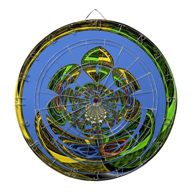 Jeu De Fléchettes Bleu traditionnel (Devant)