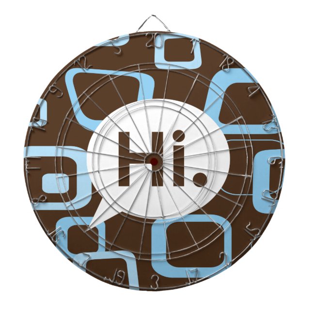 Jeu De Fléchettes Bonjour . Cage en métal (Devant)