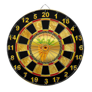 Jeu De Fléchettes Carottes caricaturales avec de grands yeux et un s