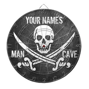 Jeu De Fléchettes Caverne d'homme de pirate de Personlized