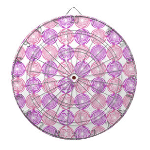 Jeu De Fléchettes Cercles rose et violet motif