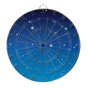 Jeu De Fléchettes Ciel nocturne étoilé bleu profond