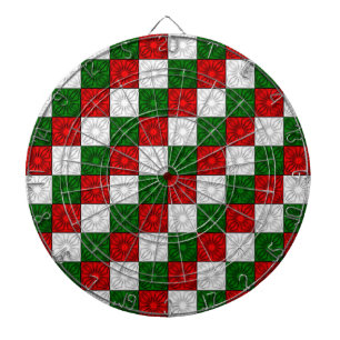 Jeu De Fléchettes Coins plissés-Rouge-Blanc-Vert-CIBLE DE FLECHETTES