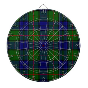 Jeu De Fléchettes Colquhoun tartan bleu vert plaid