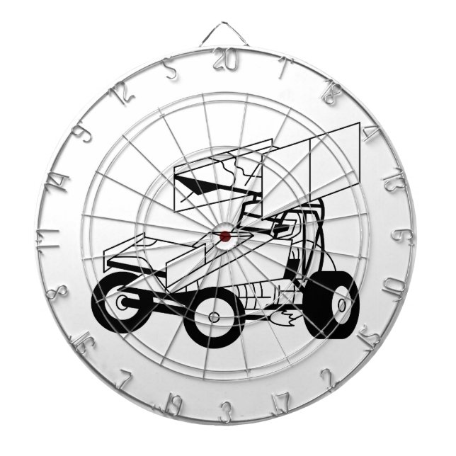 Jeu De Fléchettes Contour de voiture de sprint (Devant)