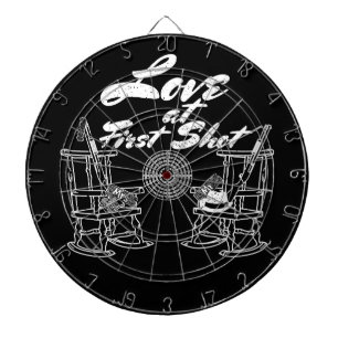 Jeu De Fléchettes Couples rustiques de chasse de noce de grange de