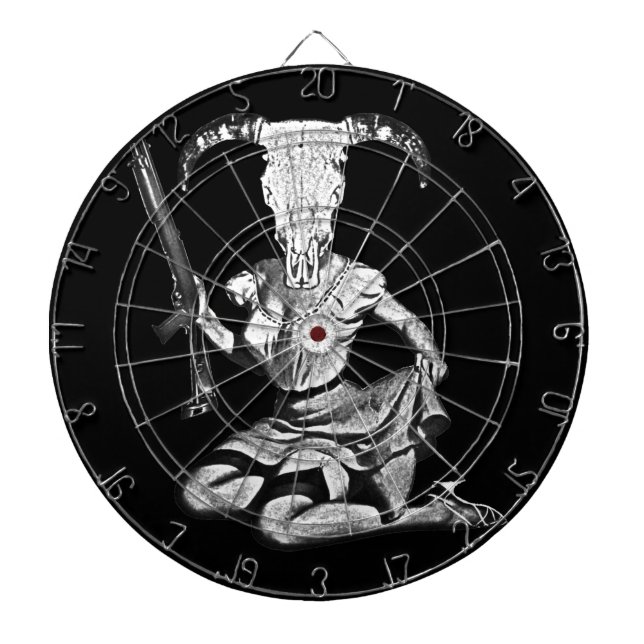 Jeu De Fléchettes crâne de goupille- des années 70 (Devant)