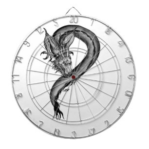 Jeu De Fléchettes Dragon noir et blanc