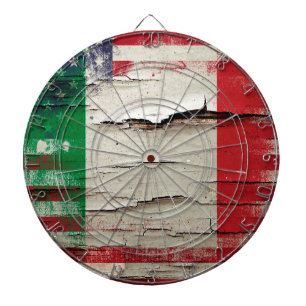 Jeu De Fléchettes Drapeau américain italien de la peinture   de