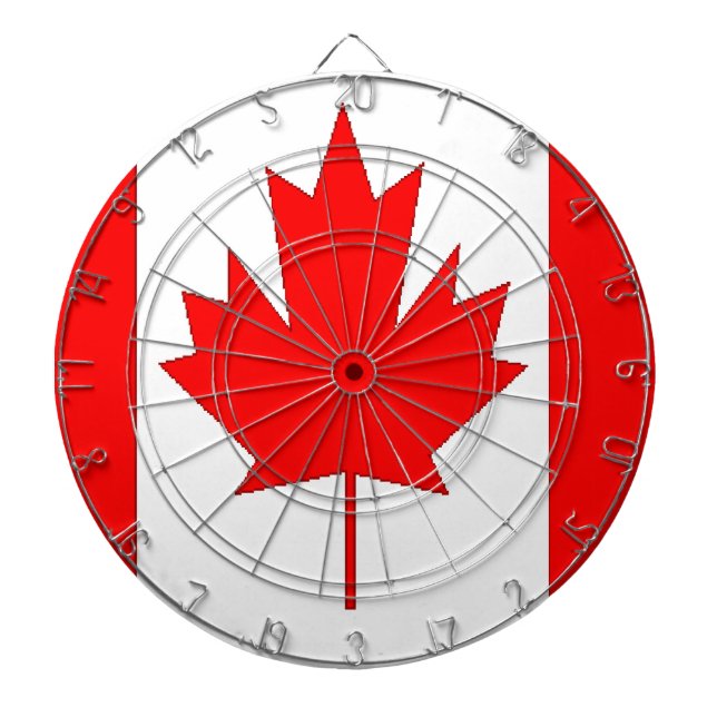 Jeu De Fléchettes Drapeau du Canada (Devant)