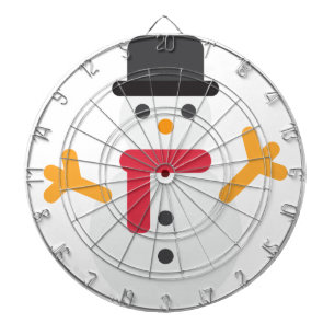 Jeu De Fléchettes emoji bonhomme de neige