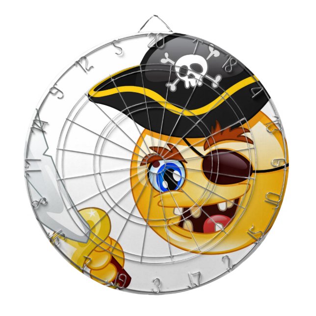Jeu De Fléchettes emoji pirate (Devant)