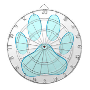 Jeu De Fléchettes Empreinte de chien bleu bébé