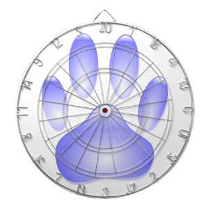 Jeu De Fléchettes Empreinte de patte de chien de verre