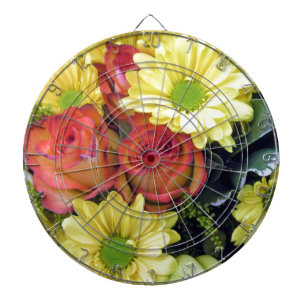 Jeu De Fléchettes Faisceaux jaunes et roses rouges