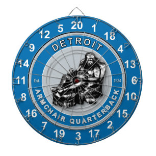 Jeu De Fléchettes Fauteuil Detroit Quarterback Football Darboard