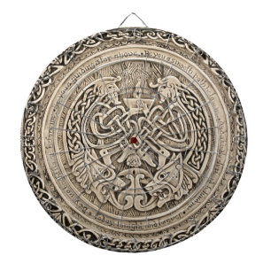 JEU DE FLÉCHETTES FLAMME CELTIQUE - CONCEPTION CELTIQUE VINTAGE